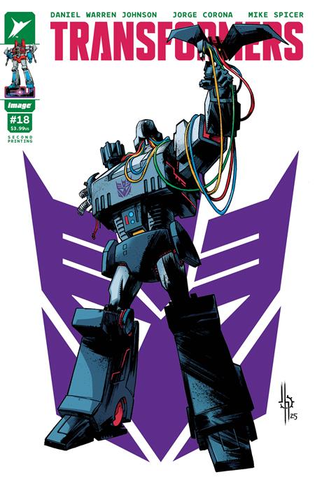 TRANSFORMERS #18 2ND PTG CVR A JASON HOWARD DECEPTICON CVR (RELEASE: 7/2/25)