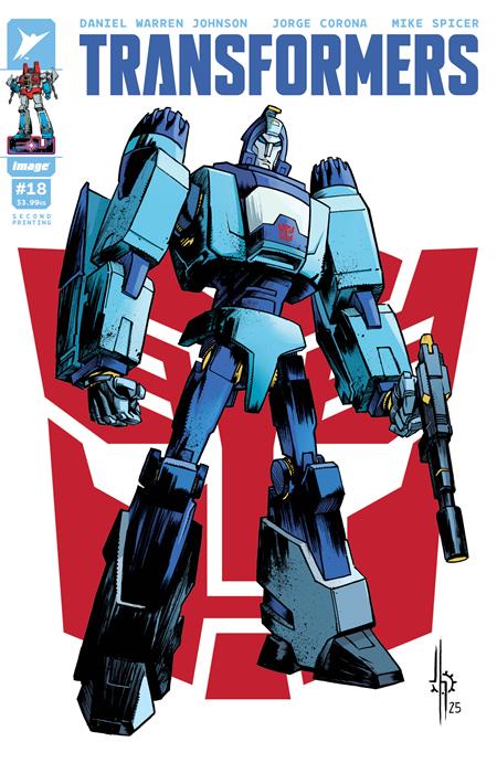 TRANSFORMERS #18 2ND PTG CVR B JASON HOWARD AUTOBOT VAR (RELEASE: 7/2/25)