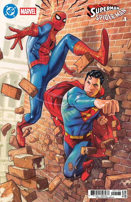 DC MARVEL SUPERMAN SPIDER-MAN #1 - CVR P - JOSHUA MIDDLETON CARD STOCK - (RELEASE: 3/25/26)
