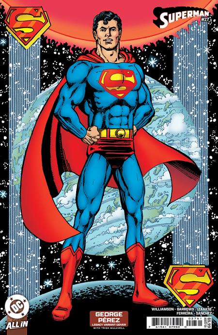 SUPERMAN #27 CVR F GEORGE PEREZ LEGACY CARD STOCK VAR (RELEASE: 6/25/25)