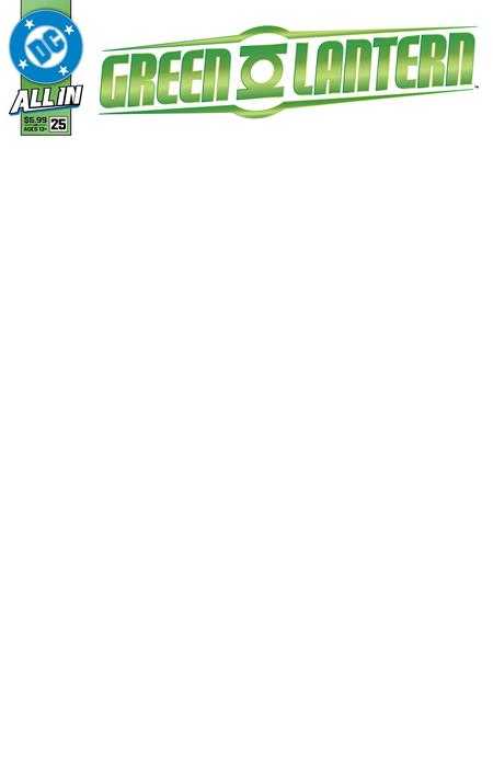 GREEN LANTERN #25 CVR E BLANK CARD STOCK VAR (RELEASE: 7/23/25)