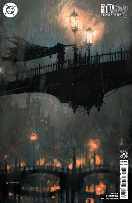 BATMAN GOTHAM BY GASLIGHT A LEAGUE FOR JUSTICE #1 (OF 6) CVR C BILL SIENKIEWICZ CARD STOCK VAR (RELEASE: 7/9/25)