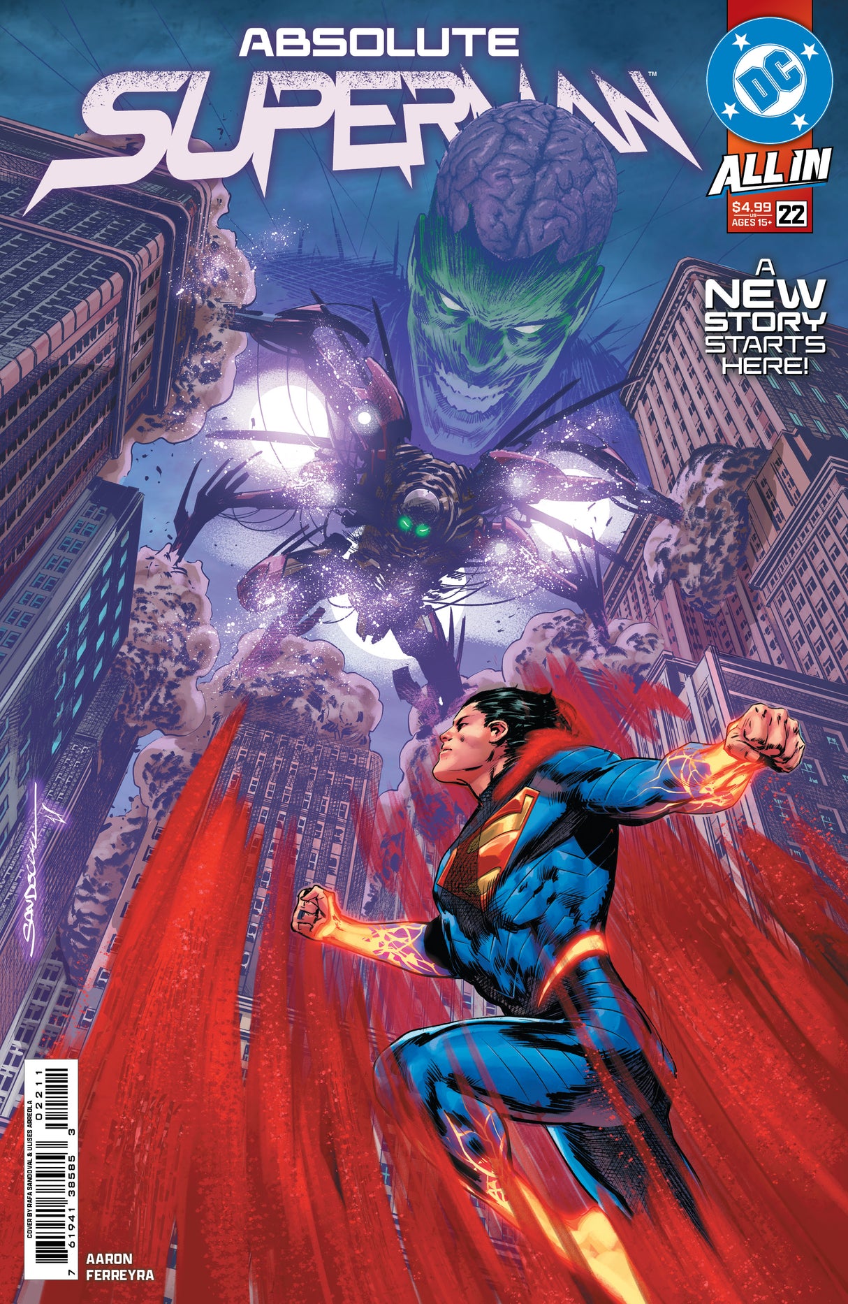 ABSOLUTE SUPERMAN #22 - CVR A - SANDOVAL - KEY ISSUE (RELEASE: 8/5/26)