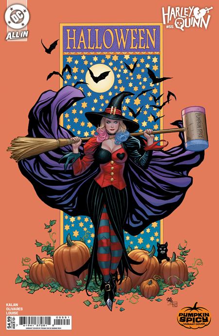 HARLEY QUINN #55 CVR E FRANK CHO PUMPKIN SPICY CARD STOCK VAR (RELEASE: 10/22/25)
