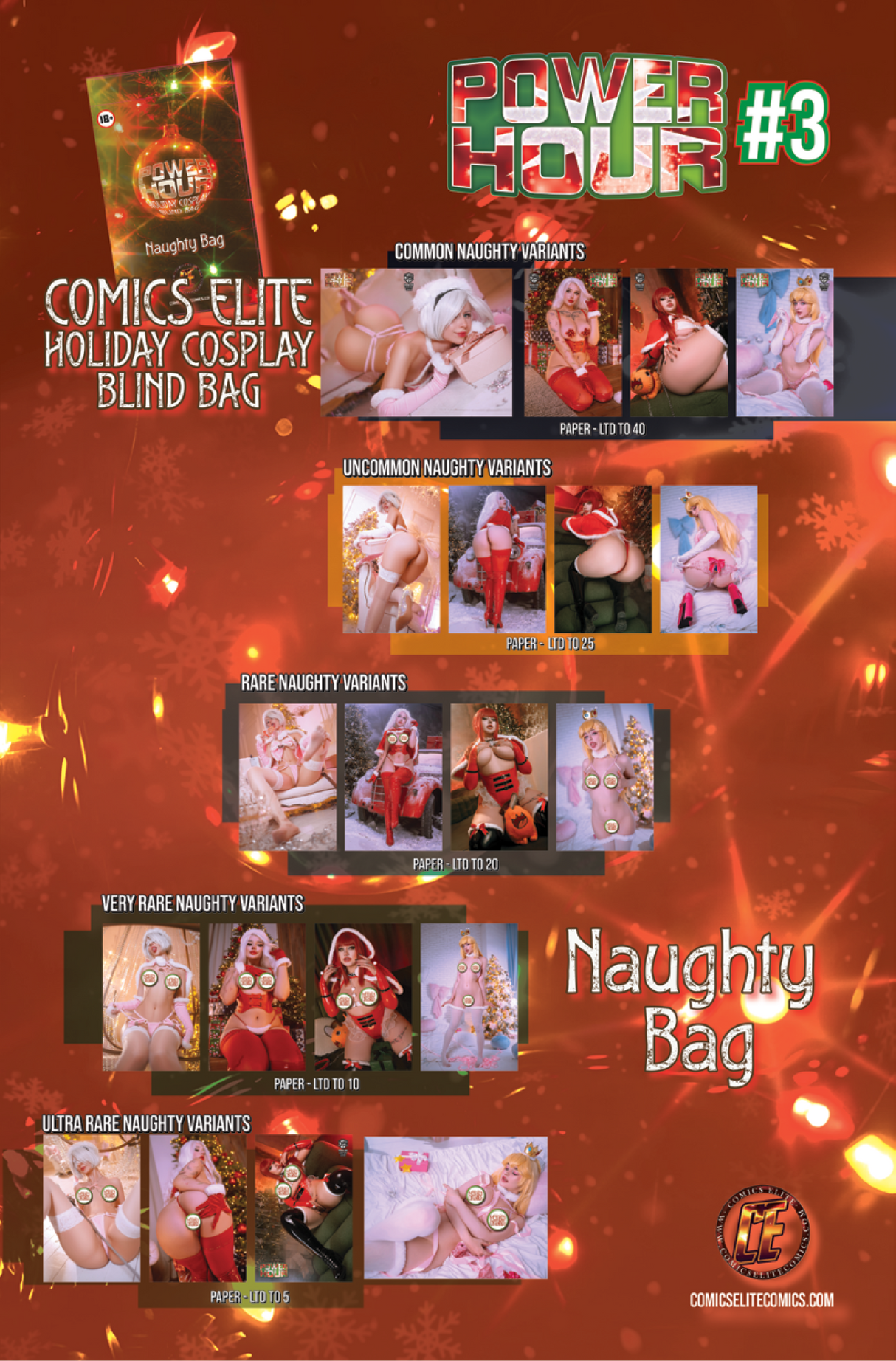 POWER HOUR #3 HOLIDAY COSPLAY BLIND BAG - NAUGHTY - LTD 200