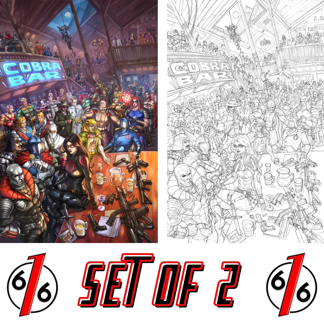 G.I. JOE #320 ALAN QUAH - VIRGIN & BLACK AND WHITE - SET OF 2