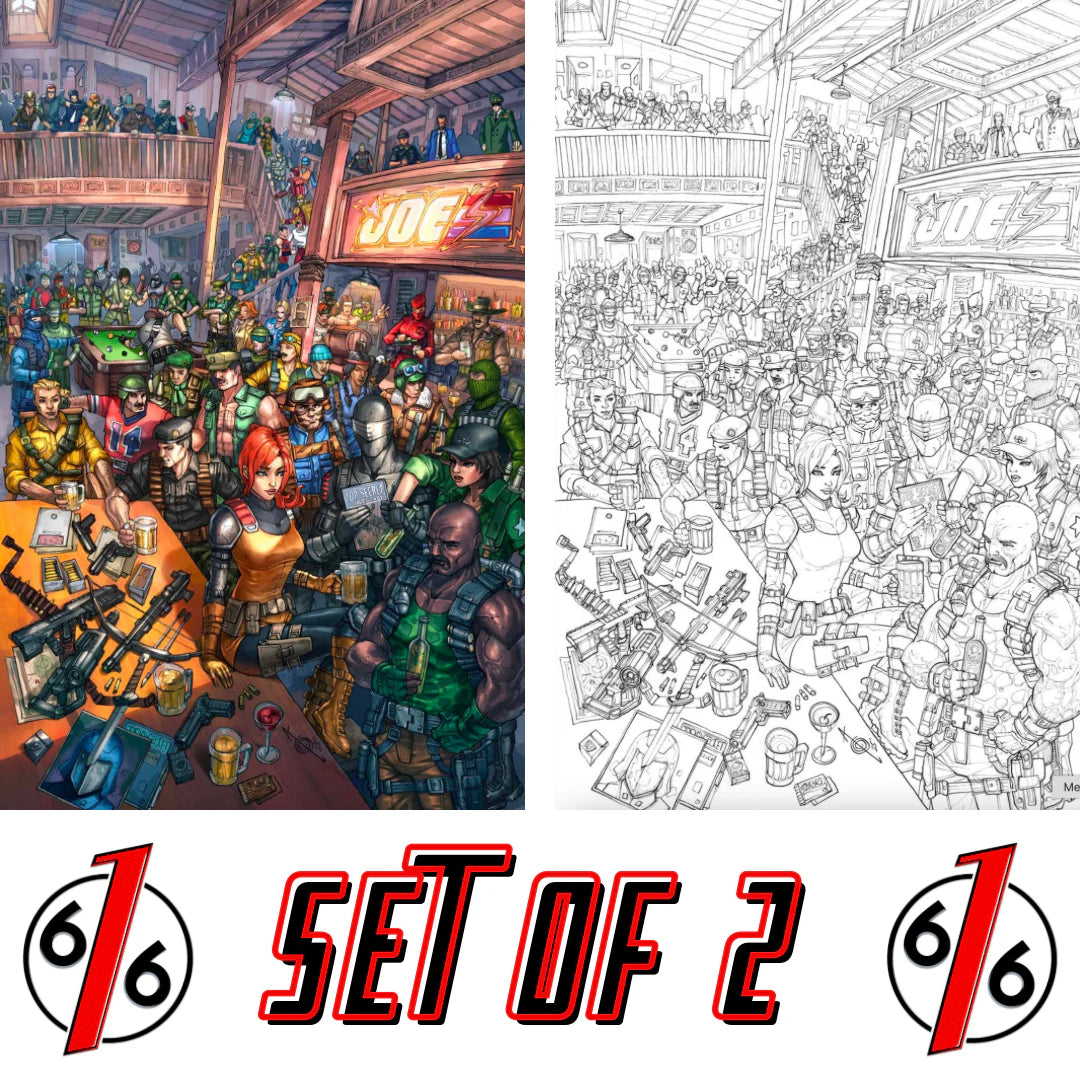 G.I. JOE #321 ALAN QUAH - VIRGIN & BLACK AND WHITE - SET OF 2