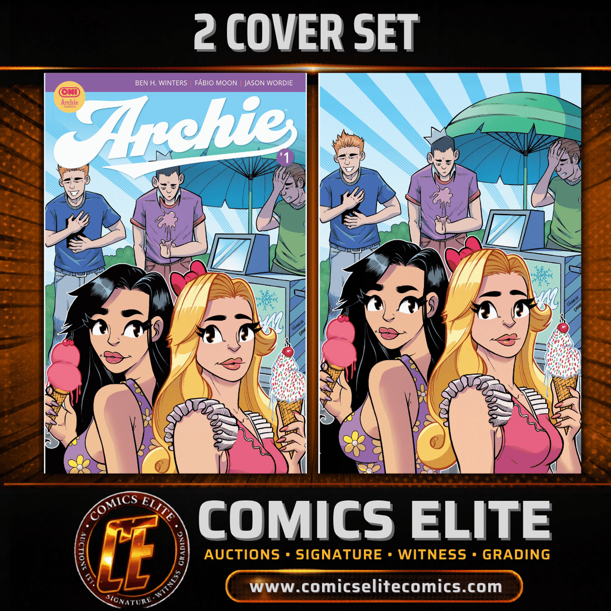 ARCHIE #1 - GUNN - TRADE & VIRGIN - 2 COVER SET