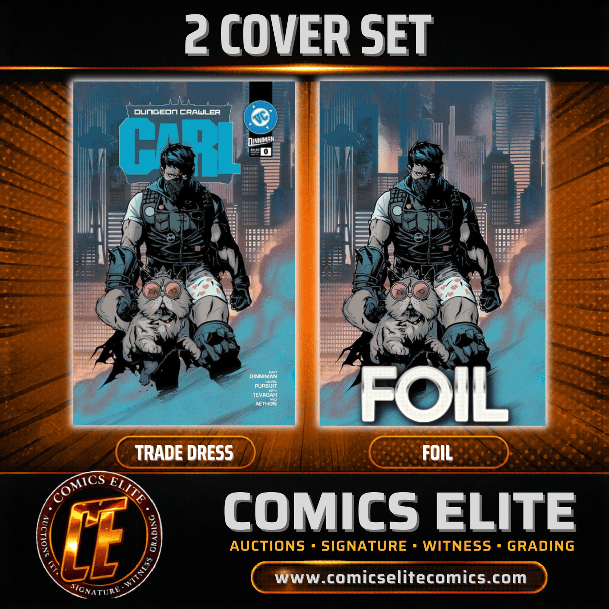 DUNGEON CRAWLER CARL SPECIAL EDITION #0 - ABSOLUTE BATMAN 2 HOMAGE - 2 COVER SET