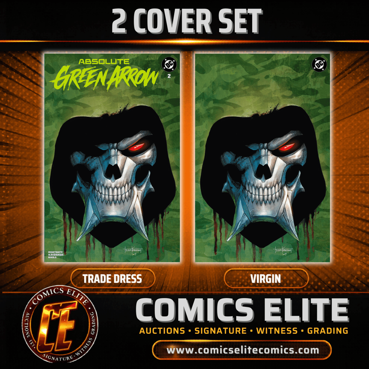 ABSOLUTE GREEN ARROW #2 - TYLER KIRKHAM - 2 COVER SET