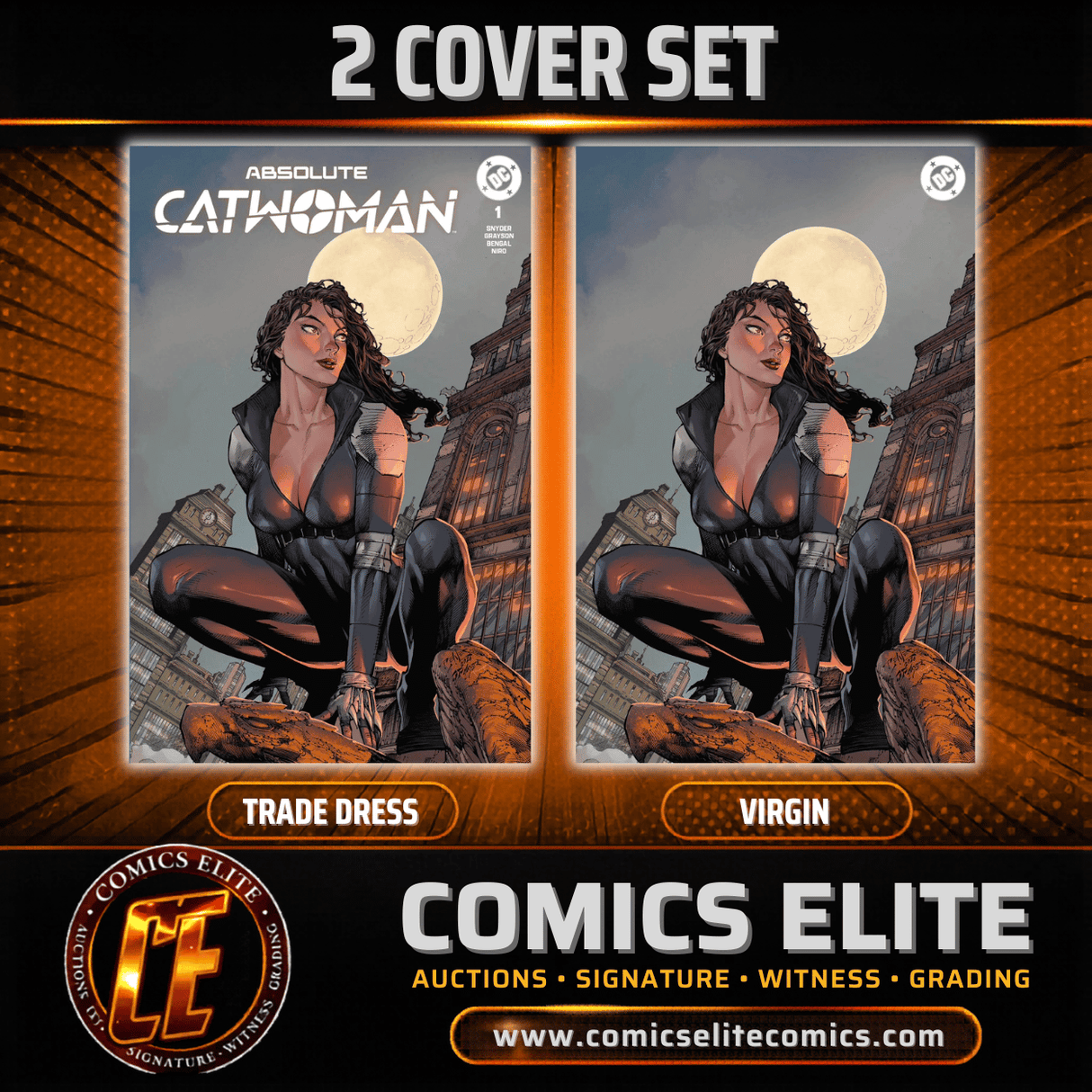 ABSOLUTE CATWOMAN #1 - ED BENES - 2 COVER SET