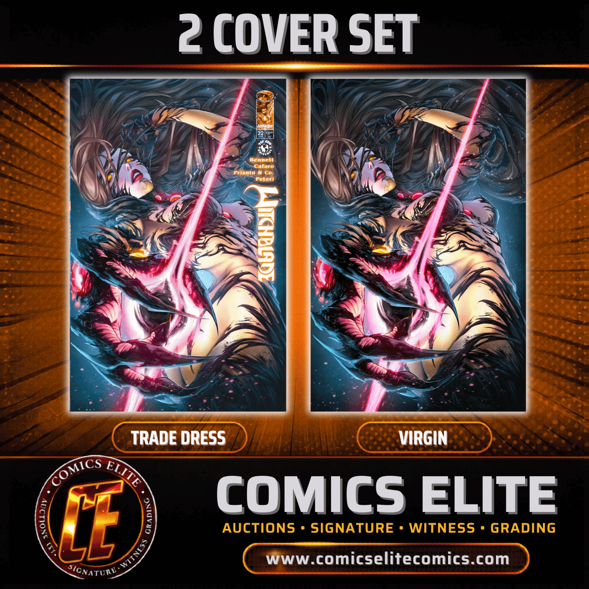 WITCHBLADE #22 DRAX GAL - 2 COVER SET - LTD 500