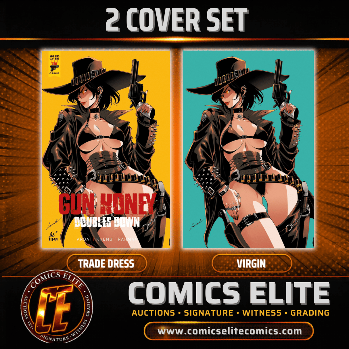 GUN HONEY DOUBLES DOWN #1 GODTAIL - 2 COVER SET - LTD 500