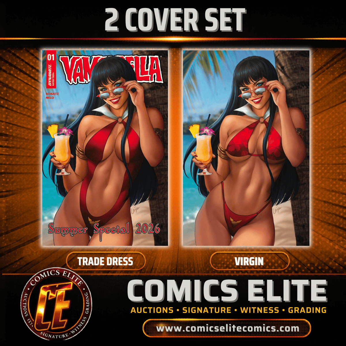 2026 VAMPIRELLA SUMMER SPECIAL #1 - ERIC WEIJIC - 2 COVER SET - LTD 50