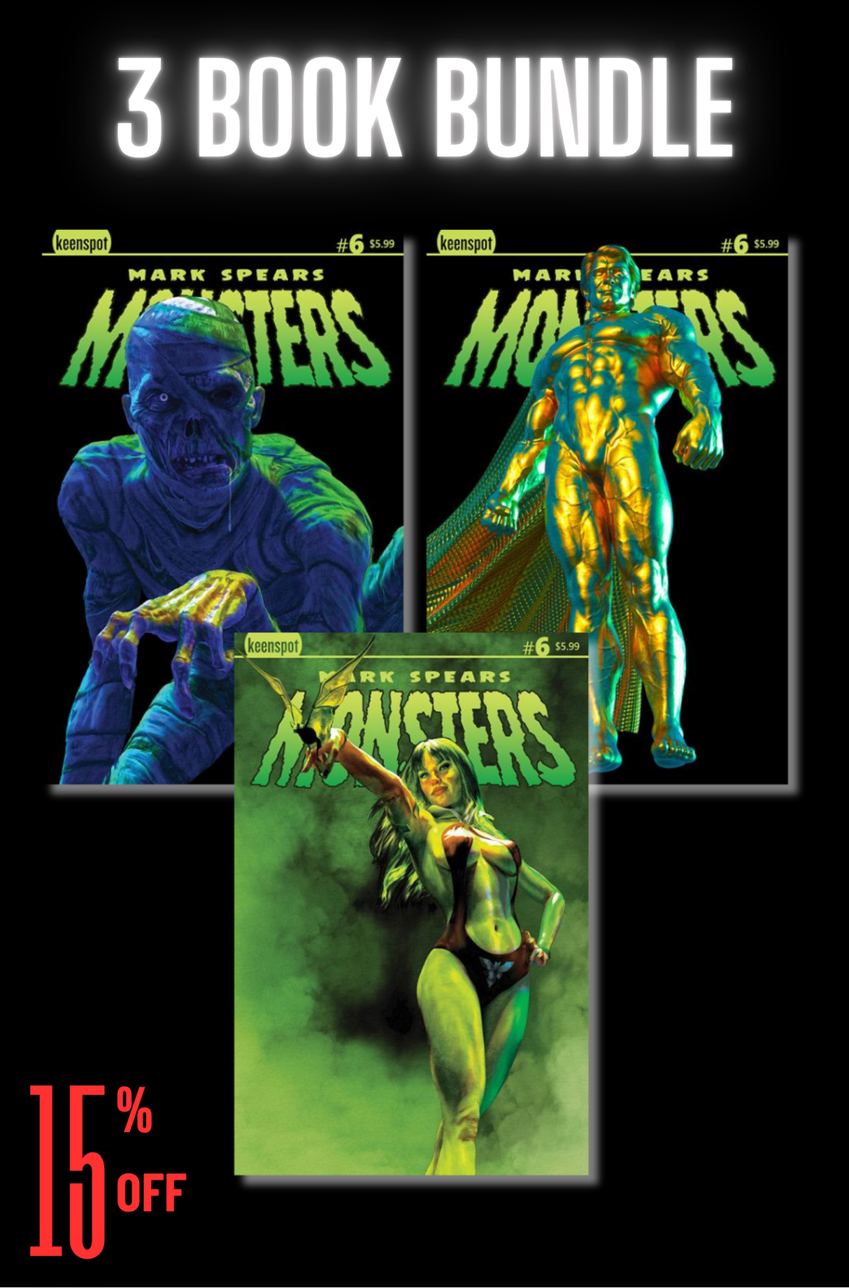 MARK SPEARS MONSTERS #6 - 3 BOOK BUNDLE (RELEASE: 7/30/25)