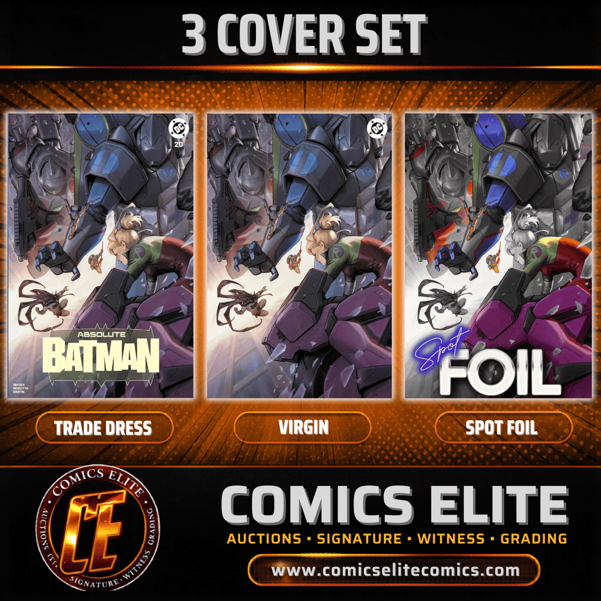 ABSOLUTE BATMAN #20 EJIKURE - ALPHA - KEY ISSUE - 3 COVER SET