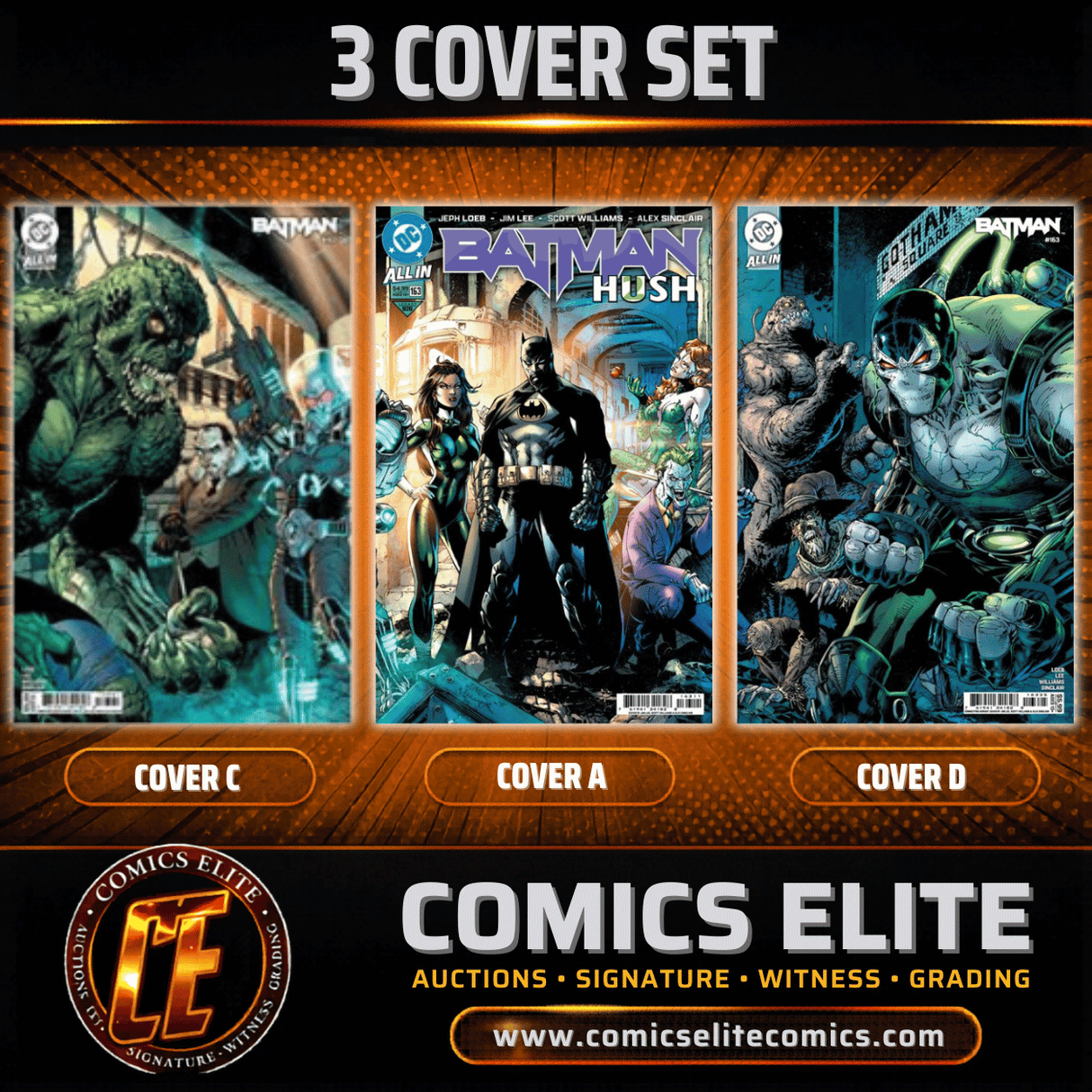 BATMAN #163 - JIM LEE CONNECTING - 3 COVER SET - TRADE MIDDLE (RELEASE: 5/27/26)