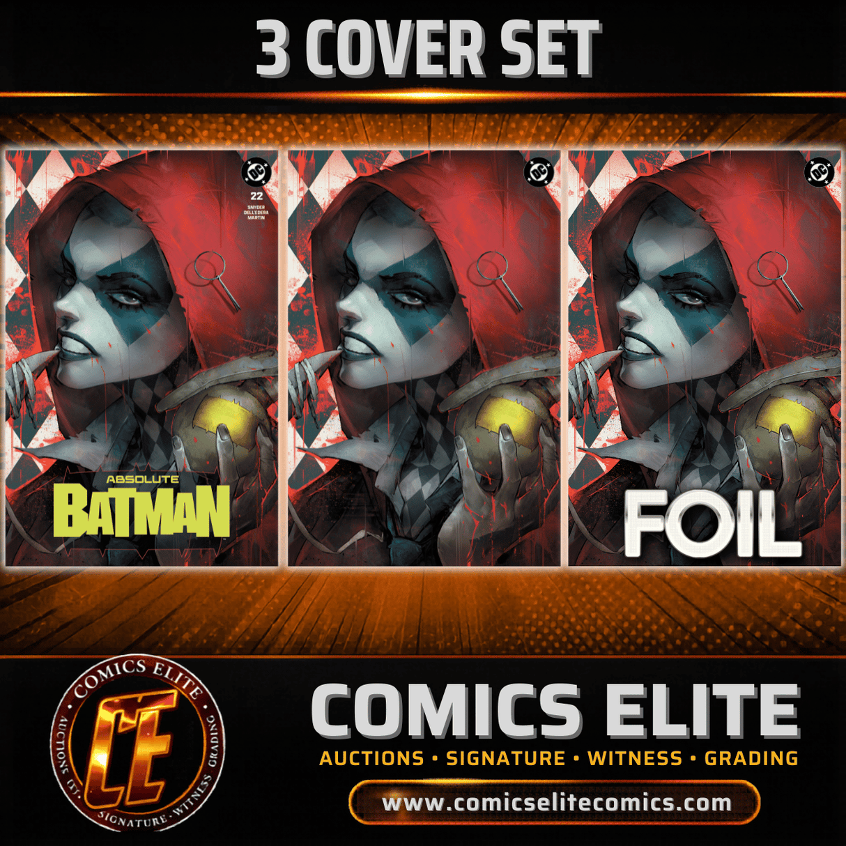 ABSOLUTE BATMAN #22 IVAN TAO - KEY ISSUE - 3 COVER SET