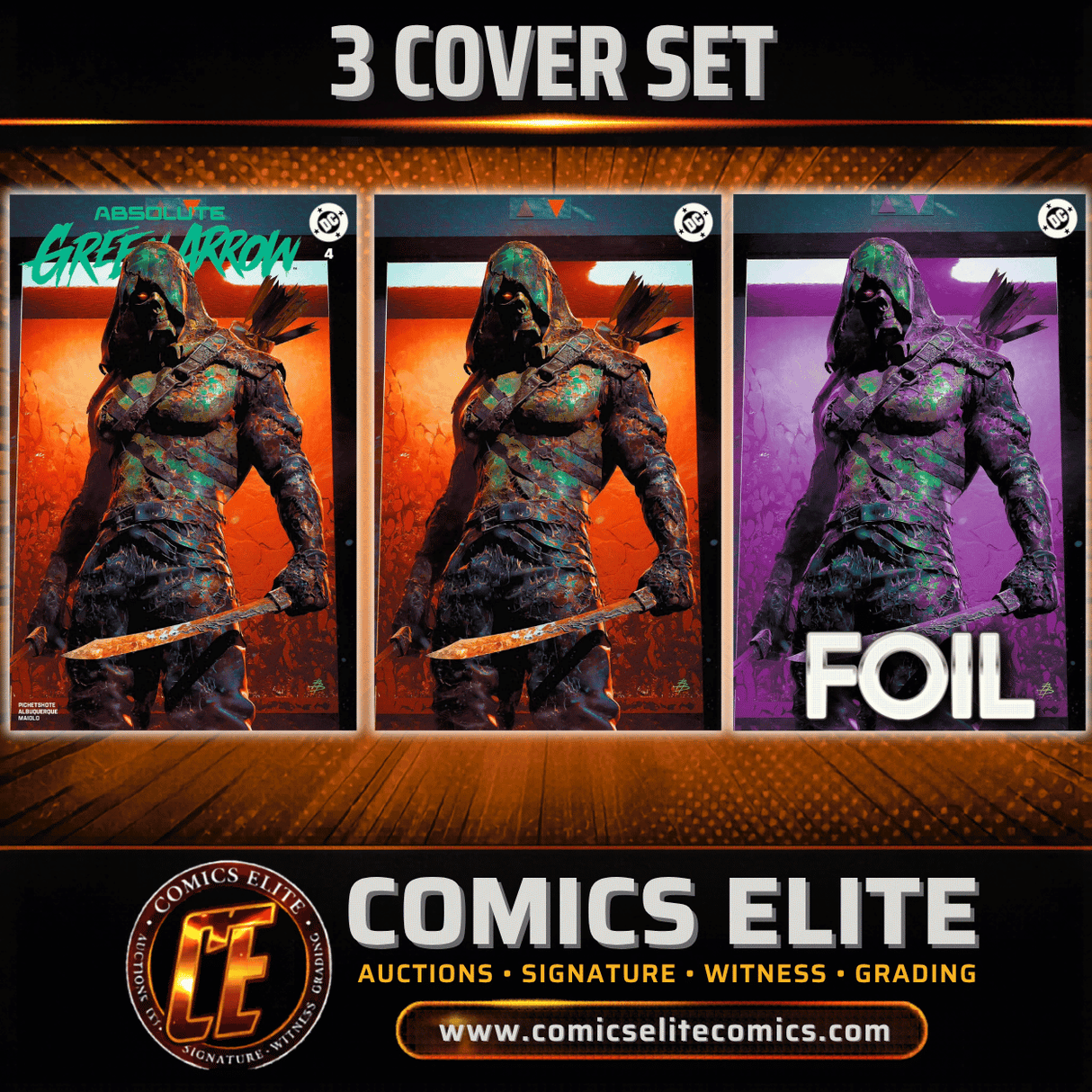 ABSOLUTE GREEN ARROW #4 - BJORN BARENDS - 3 COVER SET