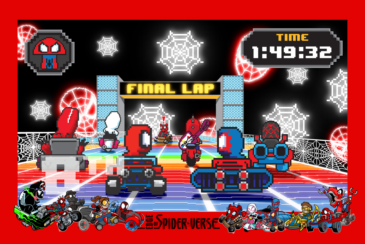 EDGE OF SPIDER-VERSE #1 - MATTHEW WAITE MARIO CART HOMAGE - LTD 3000