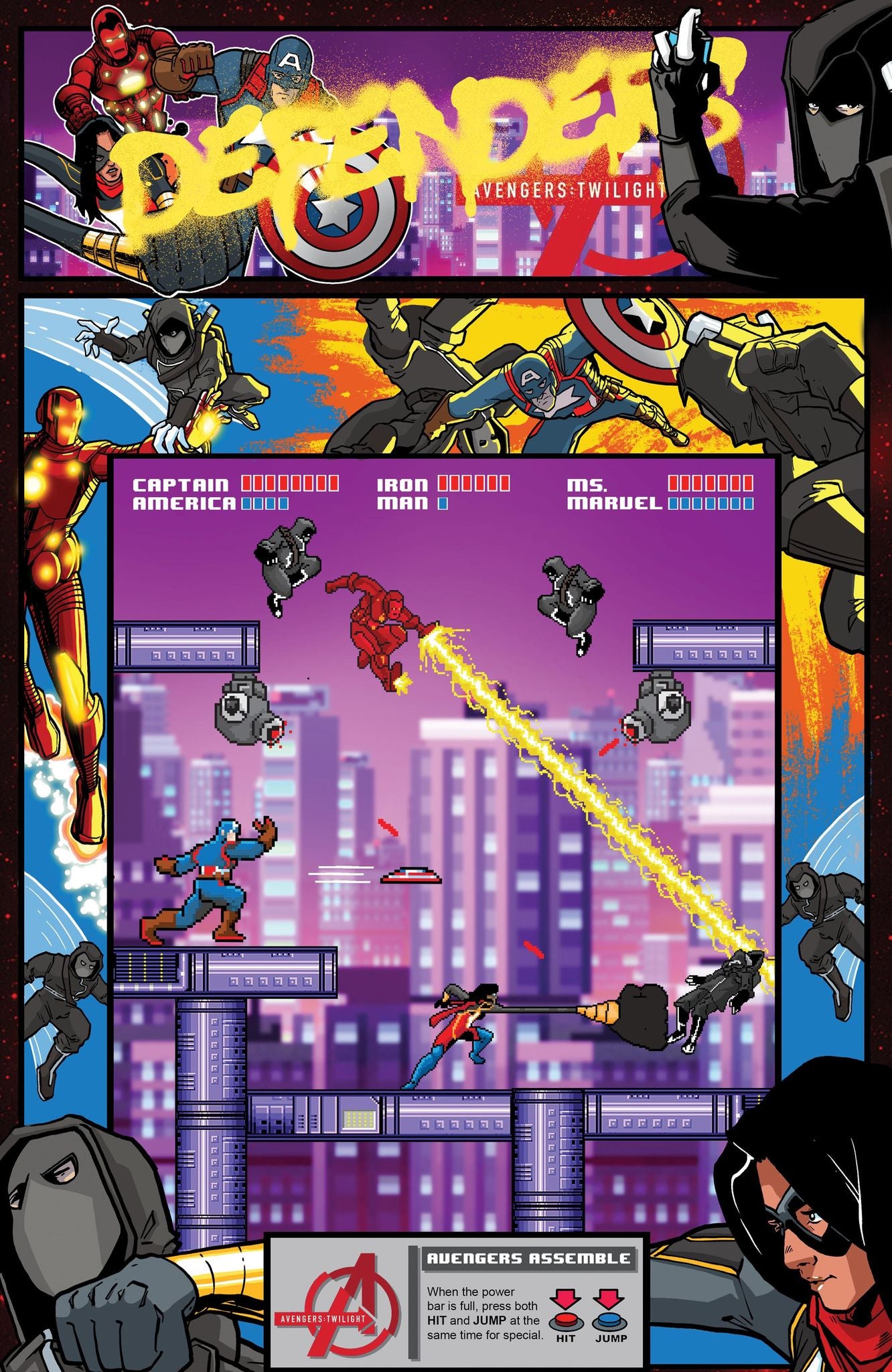 AVENGERS TWILIGHT #1 MATTHEW WAITE 8-BIT GAMING EXCLUSIVE - LTD 3000 - KEY ISSUE