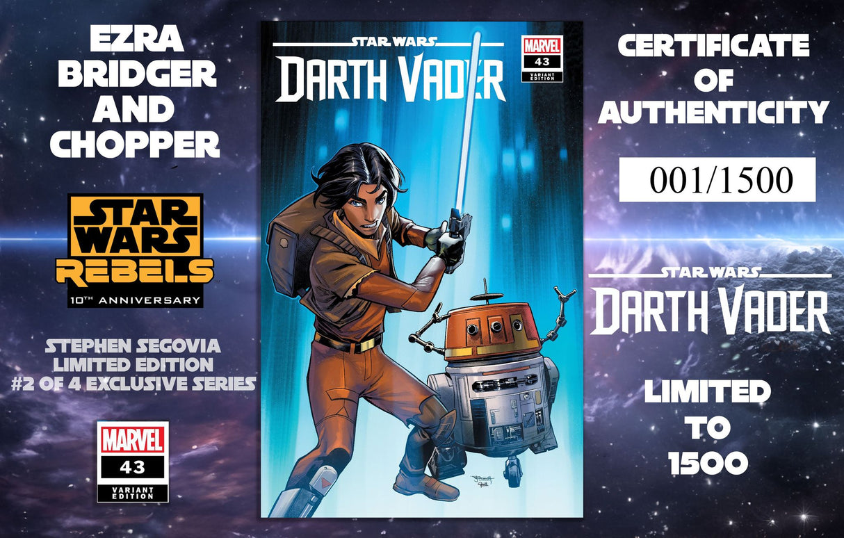 STAR WARS DARTH VADER #43 - STEPHEN SEGOVIA - TRADE DRESS - LTD 1500