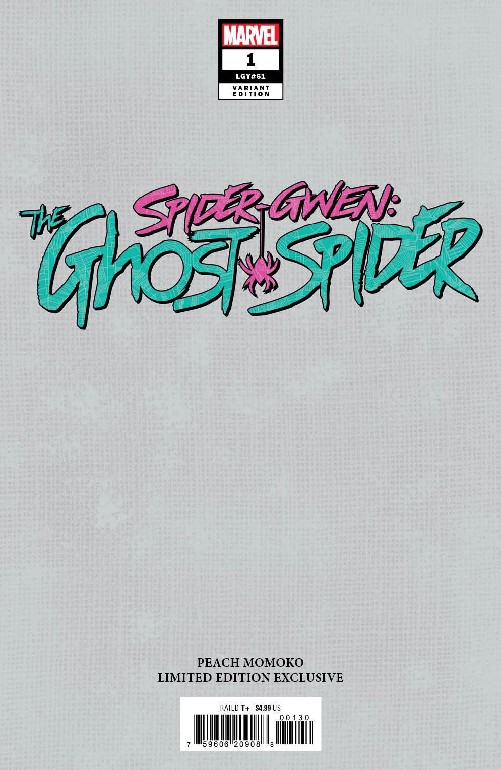 SPIDER-GWEN THE GHOST-SPIDER #1 - PEACH MOMOKO SET 5/22/24