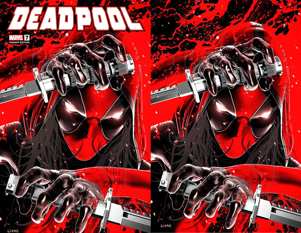 DEADPOOL #7 JOHN GIANG - NEGATIVE BLEED - TRADE AND VIRGIN SET - KEY ISSUE