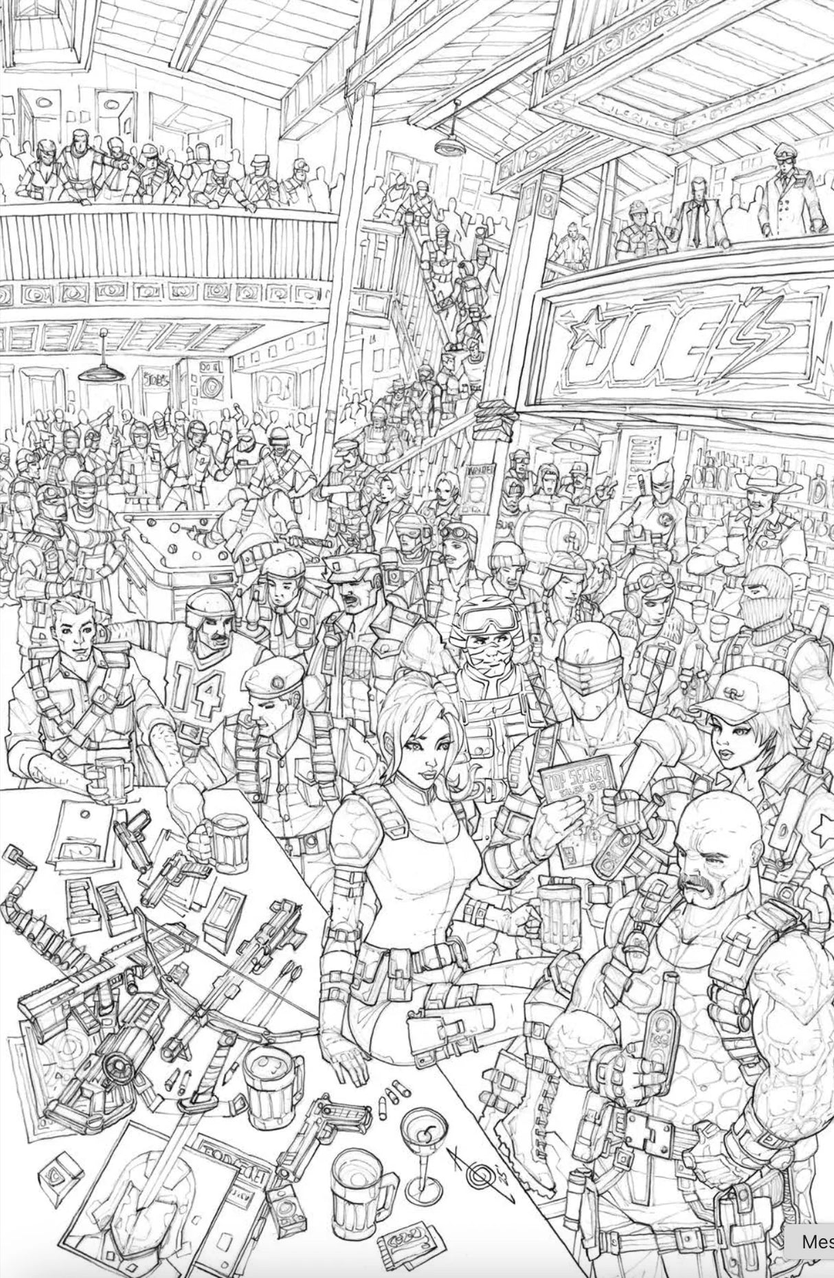 G.I. JOE #321 ALAN QUAH - BLACK & WHITE - LTD 750