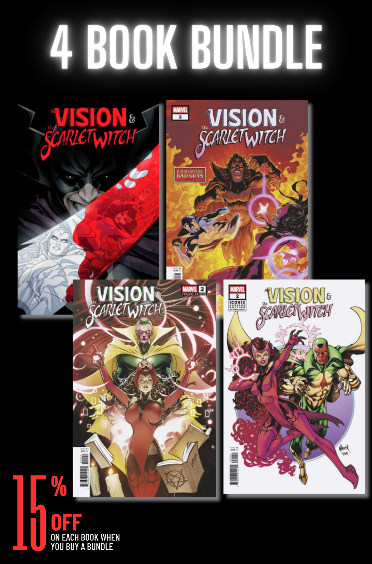 THE VISION & THE SCARLET WITCH #2 - 4 BOOK BUNDLE (RELEASE: 6/25/25)
