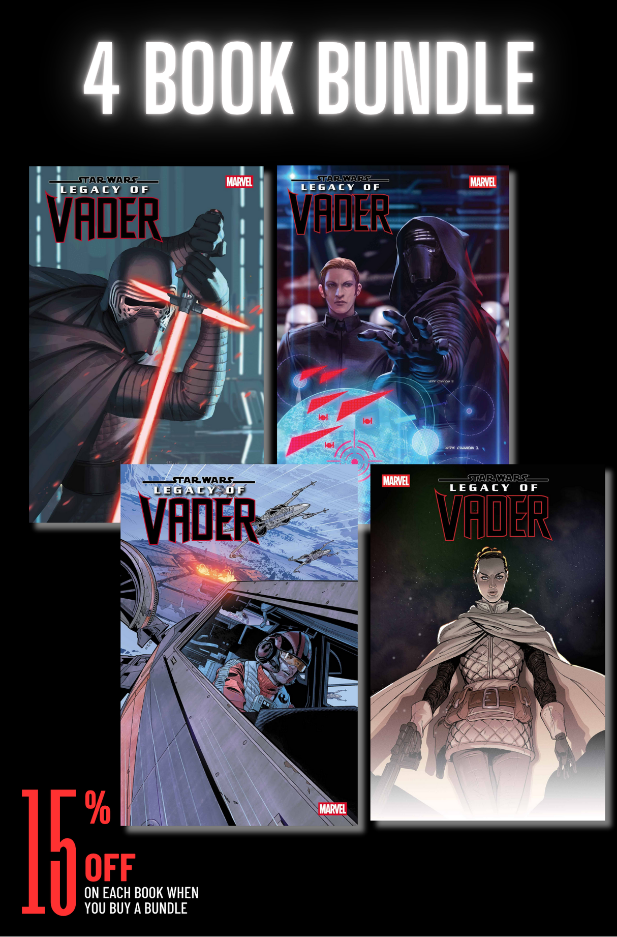 STAR WARS LEGACY OF VADER #5 - 4 BOOK BUNDLE (RELEASE: 6/25/25)