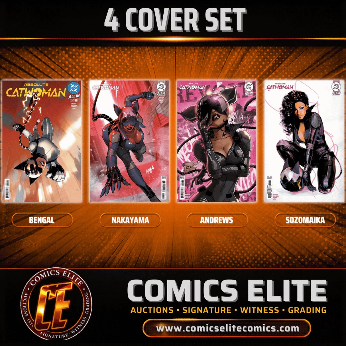 ABSOLUTE CATWOMAN #1 - 4 COVER SET - (RELEASE: 6/10/26)