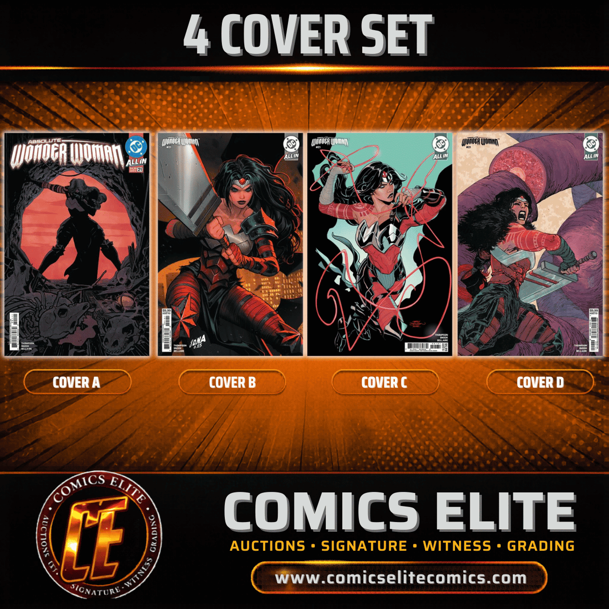 ABSOLUTE WONDER WOMAN #21 - 4 COVER SET - KEY ISSUE - (RELEASE: 6/24/26)