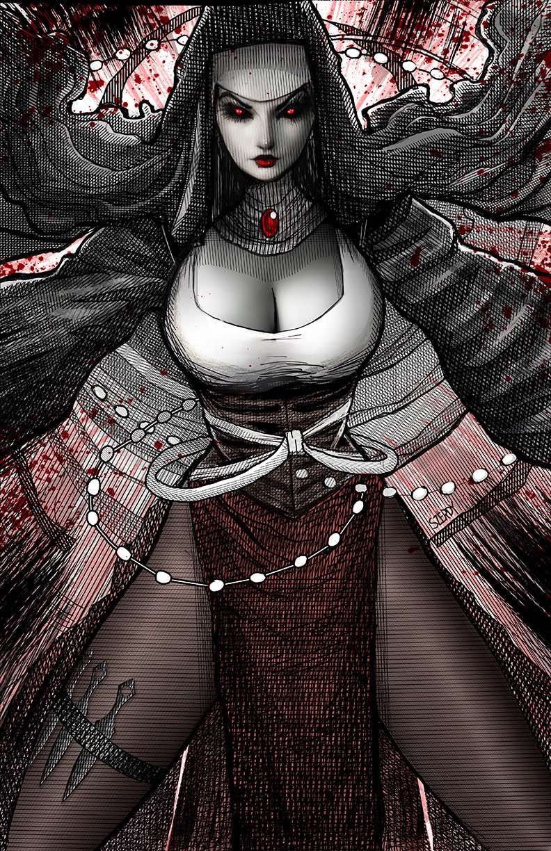MARIAN HERETIC #1 SZERDY - B&W VIRGIN & FOIL - SET OF 2