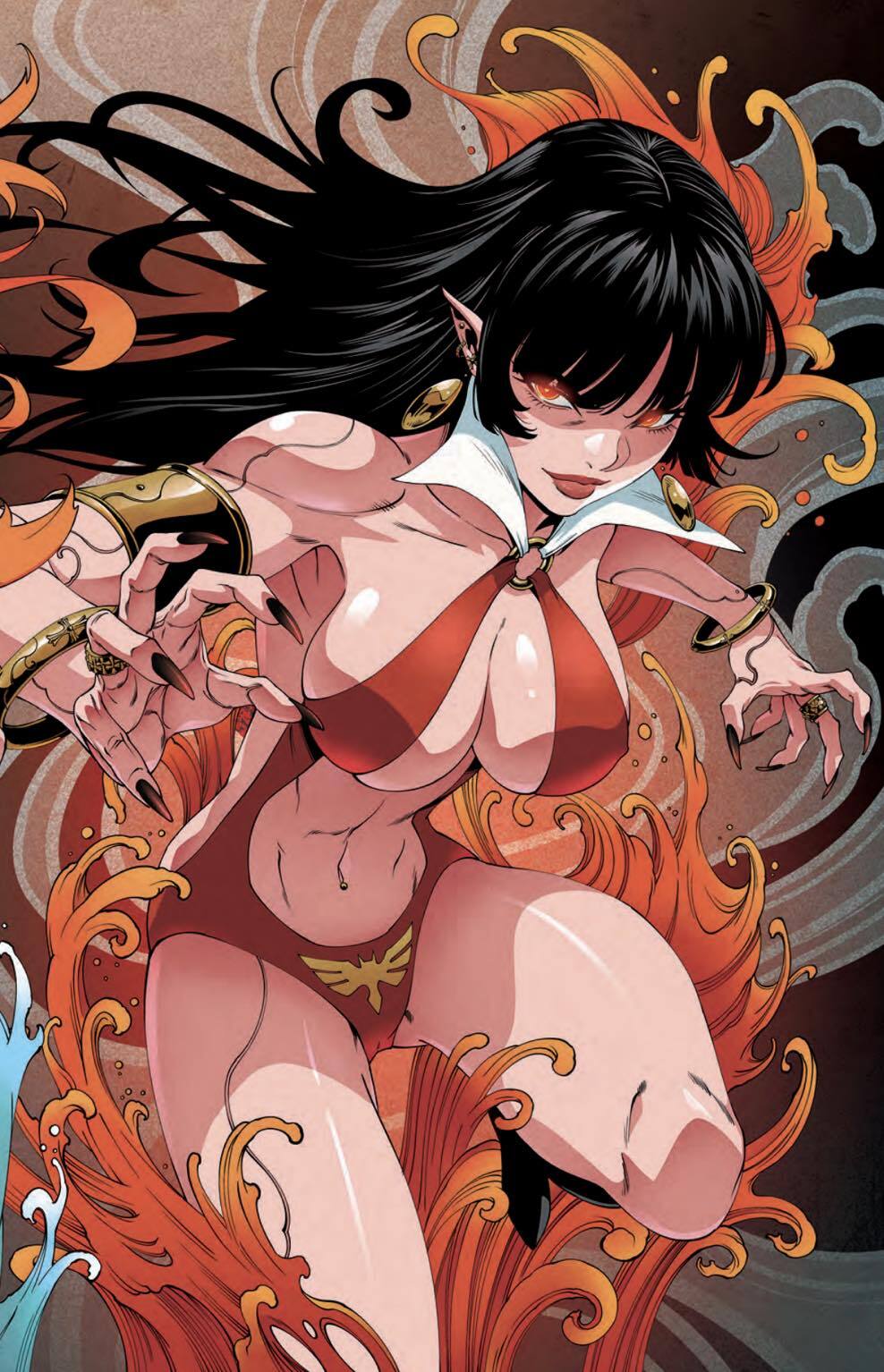 VAMPIRELLA #3 & RED SONJA #2 - GODTAIL - CONNECTING - VIRGIN - 2 COVER SET