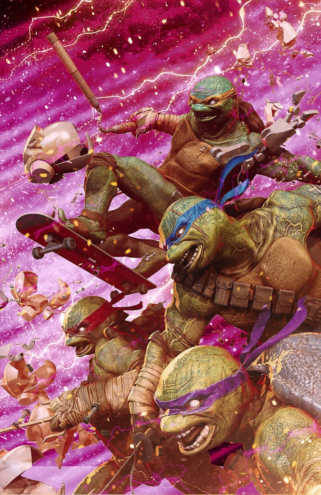 TMNT #20 - BJORN - ALPHA - 300TH ISSUE - PINK VIRGIN - LTD 500