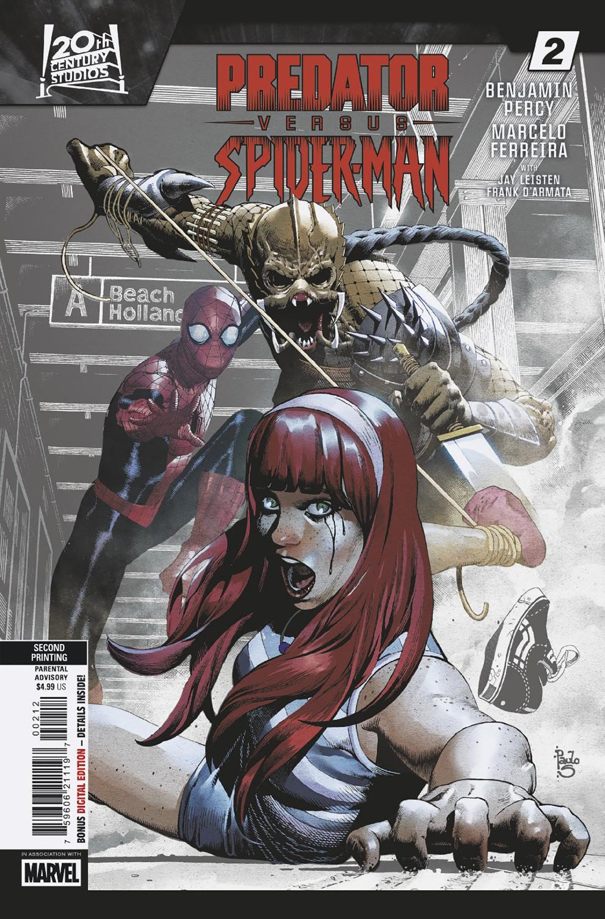 PREDATOR VS. SPIDER-MAN #2 PAULO SIQUEIRA 2ND PRINTING VARIANT (RELEASE: 7/9/25)