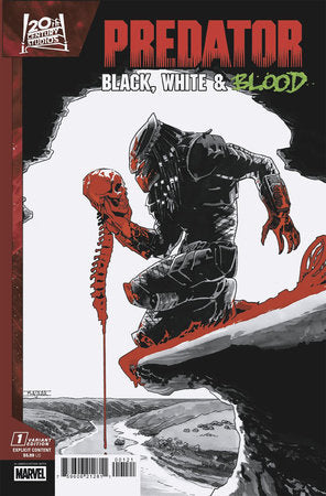 PREDATOR: BLACK, WHITE & BLOOD #1 MAHMUD ASRAR VARIANT (RELEASE: 7/9/25)