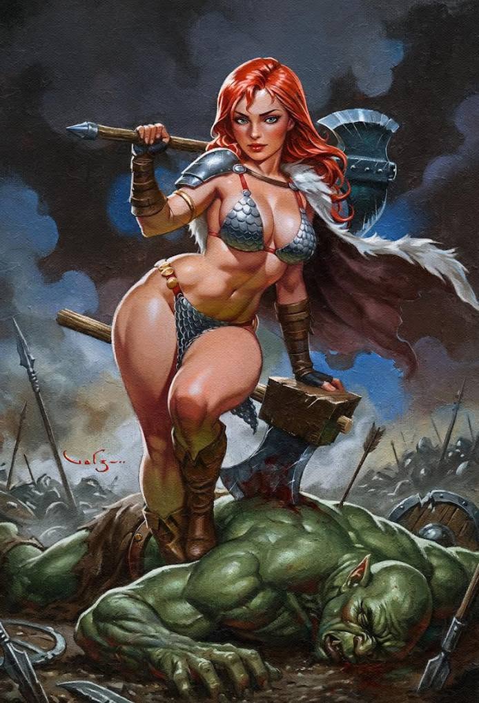 VAMPIRELLA #4 & RED SONJA SHE DEVIL #4 - VALENZUELA - 2 COVER SET