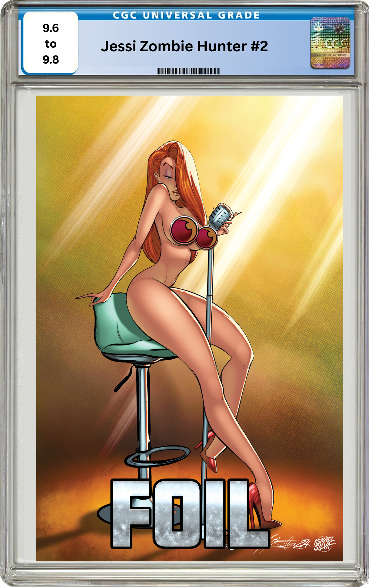 JESSI ZOMBIE HUNTER #2 - NARCELIO SOUSA - "VOXY LADY" - FULL NAUGHTY FOIL