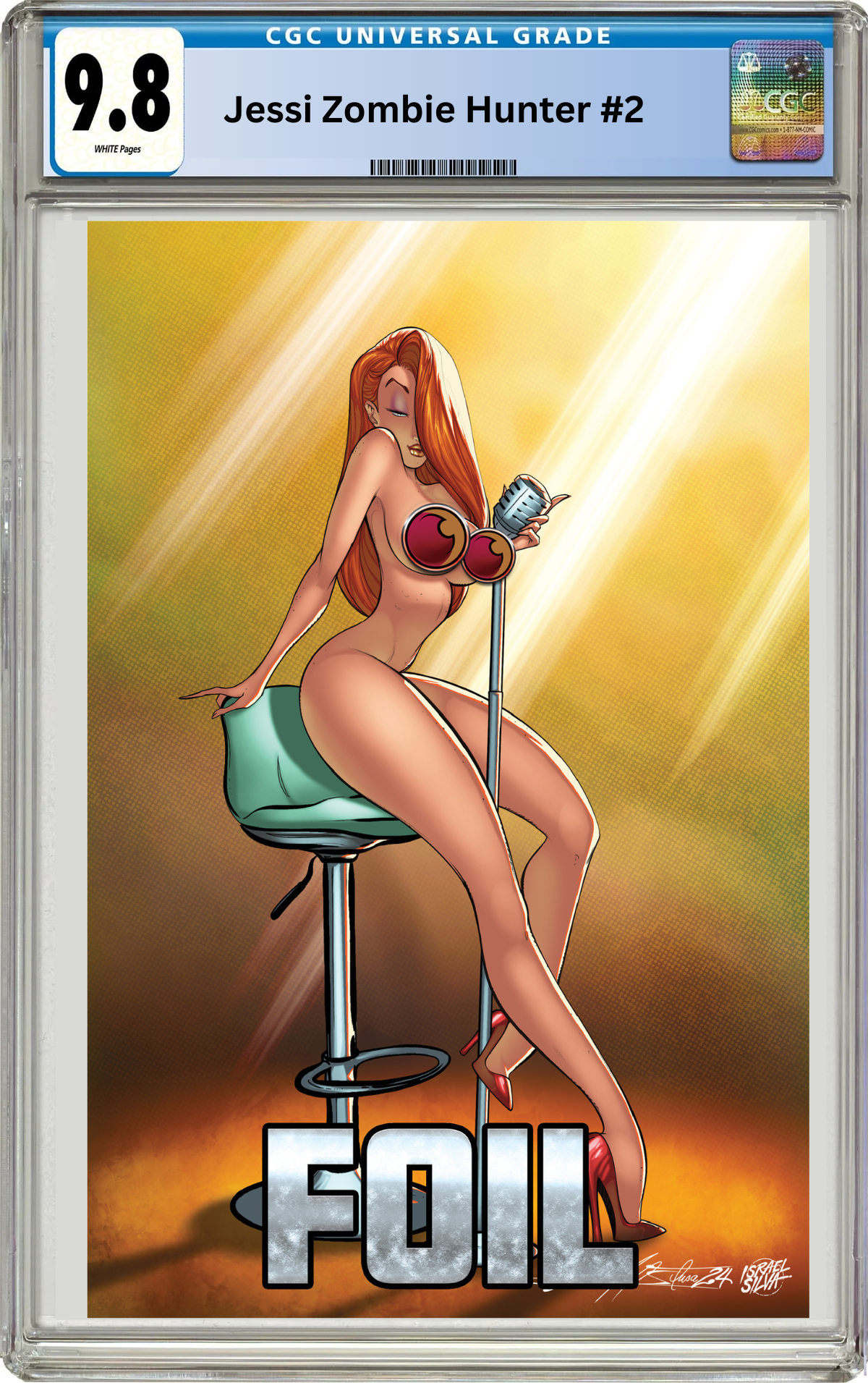 JESSI ZOMBIE HUNTER #2 - NARCELIO SOUSA - "VOXY LADY" - FULL NAUGHTY FOIL