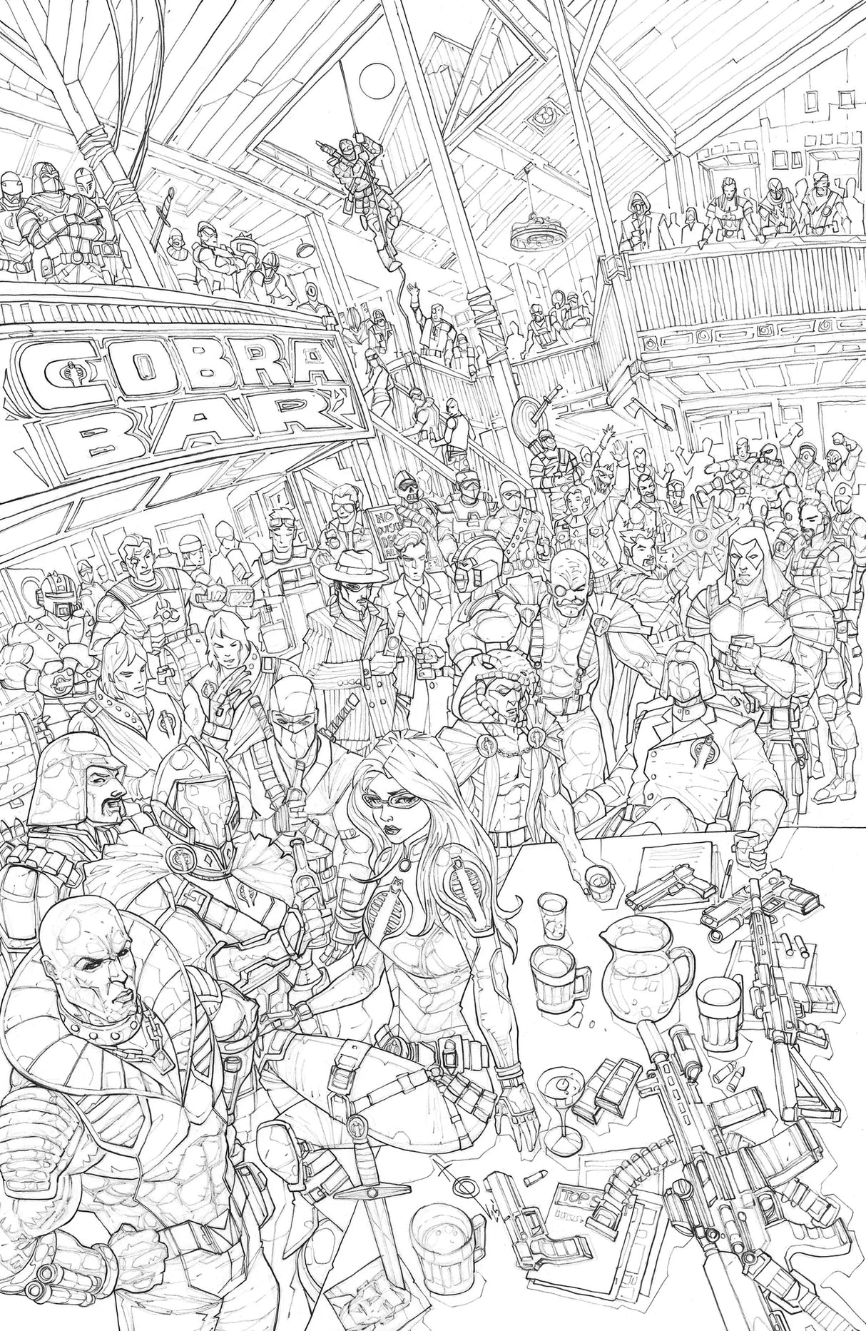 G.I. JOE #320 ALAN QUAH - BLACK & WHITE - LTD 750