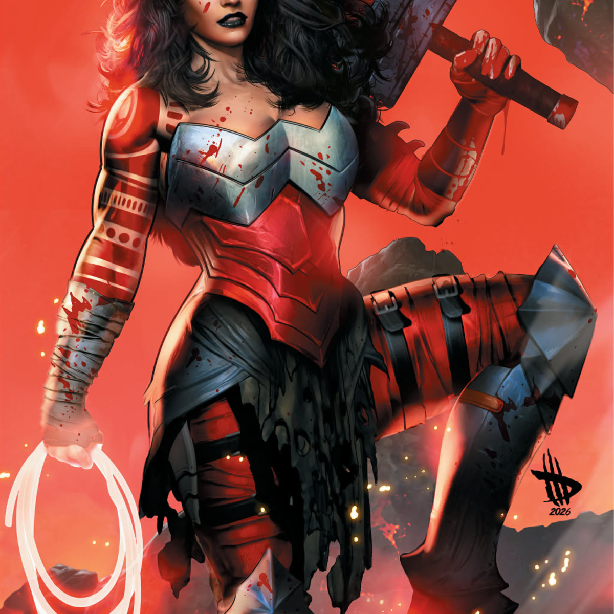 ABSOLUTE WONDER WOMAN #20 DAVE WILKINS - ALPHA - TRADE DRESS - LTD 300