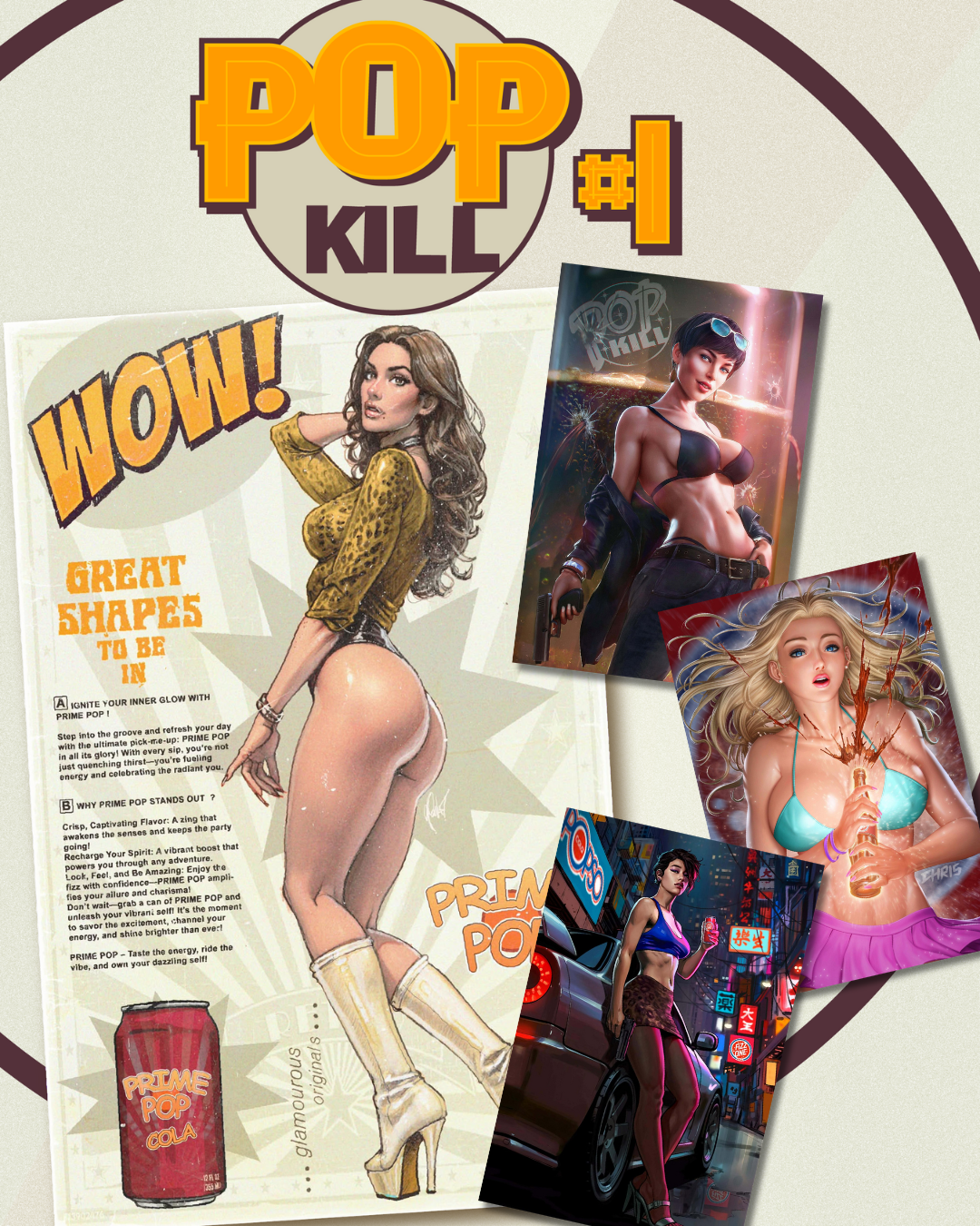 POP KILL #1 POULAT, TALAVERA, SILVA & CHRIS NG - SET OF 4