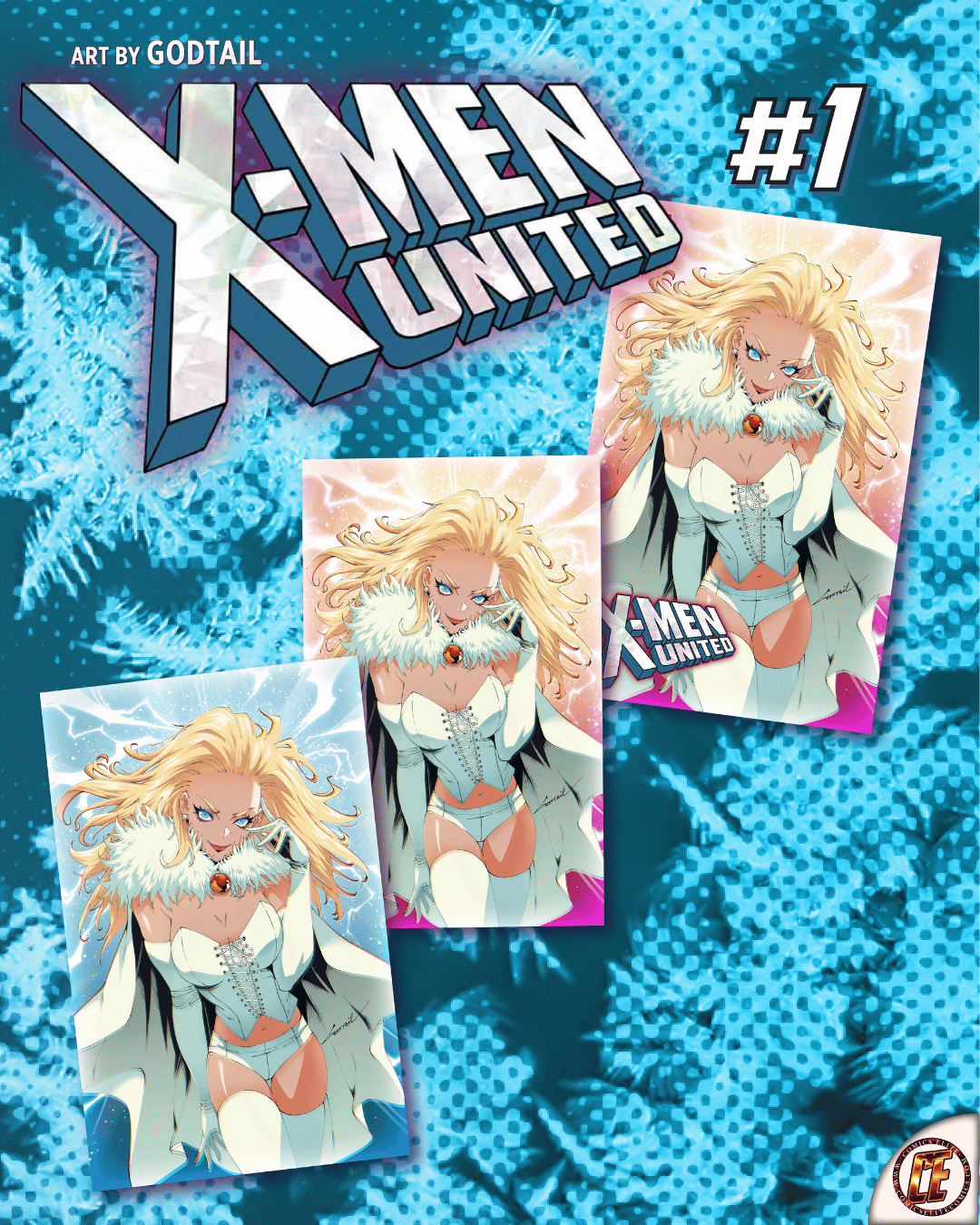 X-MEN UNITED #1 GODTAIL - TRADE DRESS, VIRGIN & VIRGIN BLUE - SET OF 3