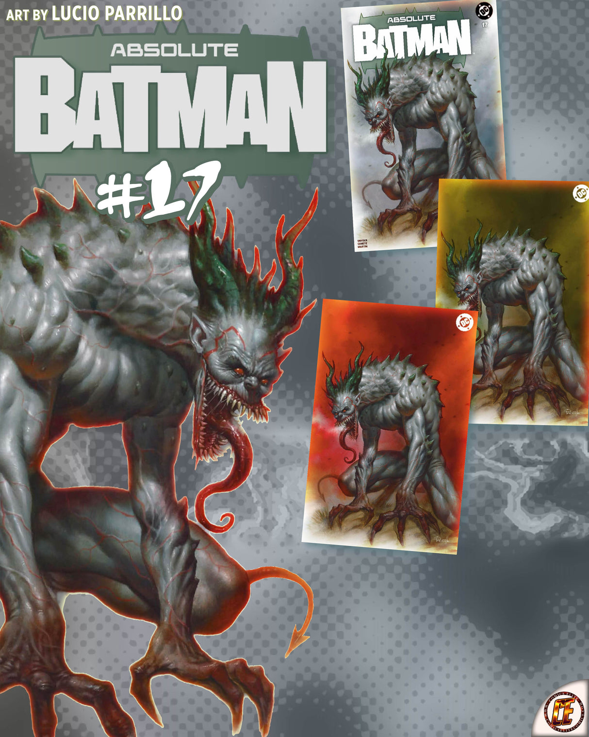 ABSOLUTE BATMAN #17 PARRILLO - TRADE DRESS, VIRGIN & FOIL - SET OF 3