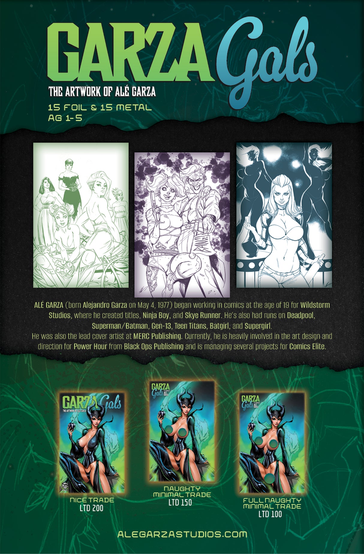 Garza Gals - The Artwork of Ale Garza - "Melefica" Trade Dress LTD 200