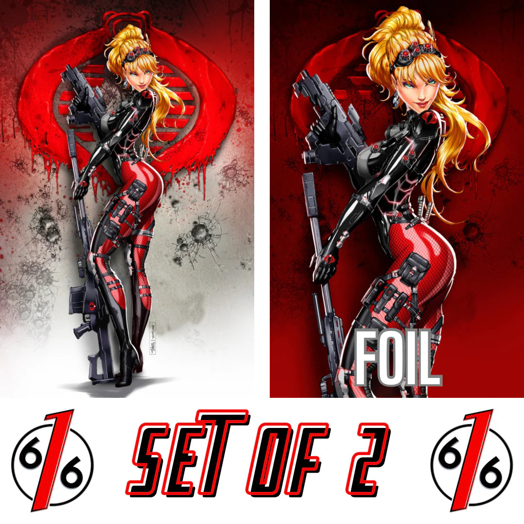 G.I. JOE #12 JAMIE TYNDALL - VIRGIN & FOIL - SET OF 2