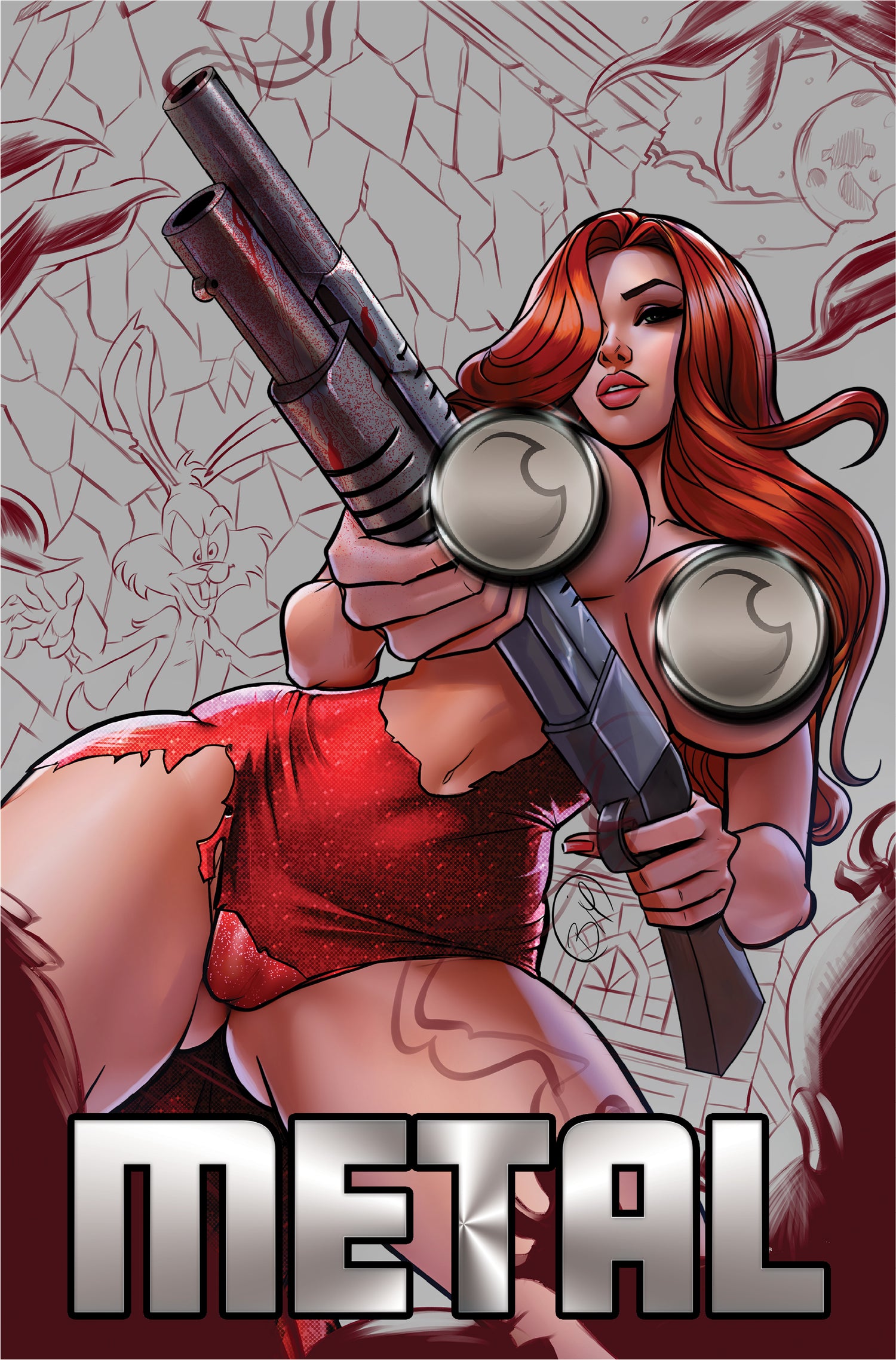 JESSIE: ZOMBIE HUNTER #1 - BRIAN MIROGLIO "BOOM STICK" NAUGHTY METAL - LTD 10