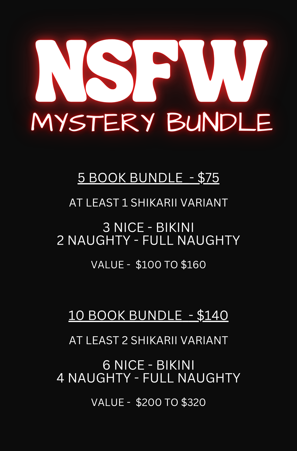 NSFW MYSTERY BUNDLE - 2 OPTIONS (5/10)